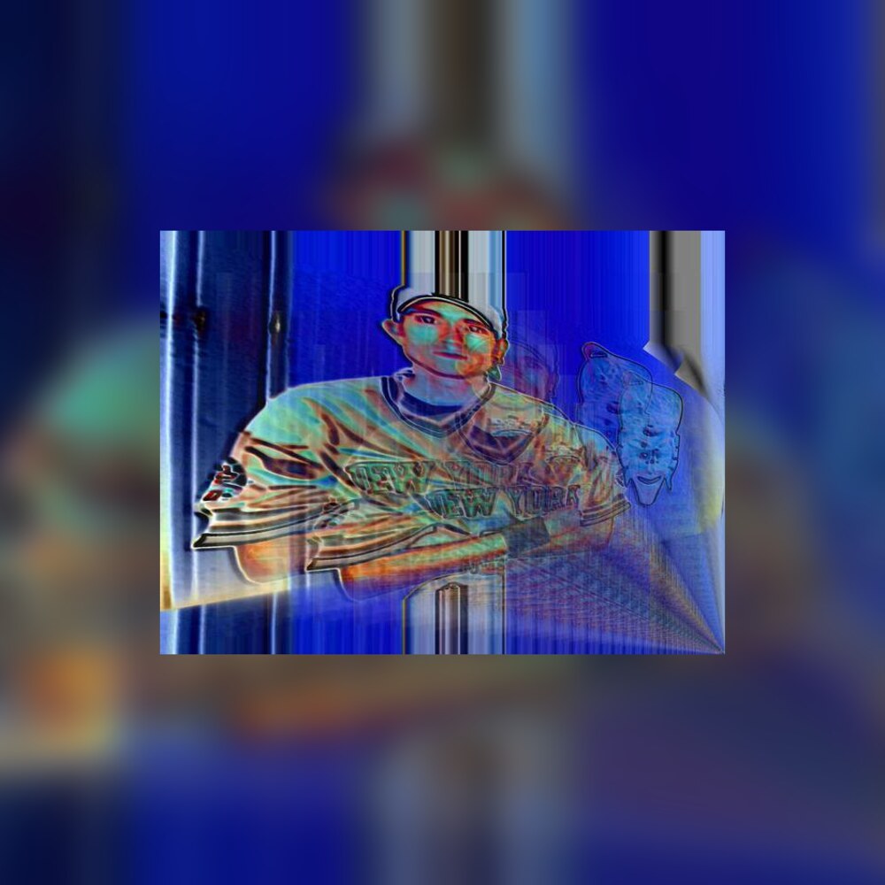 Hyper glitch portrait artwork