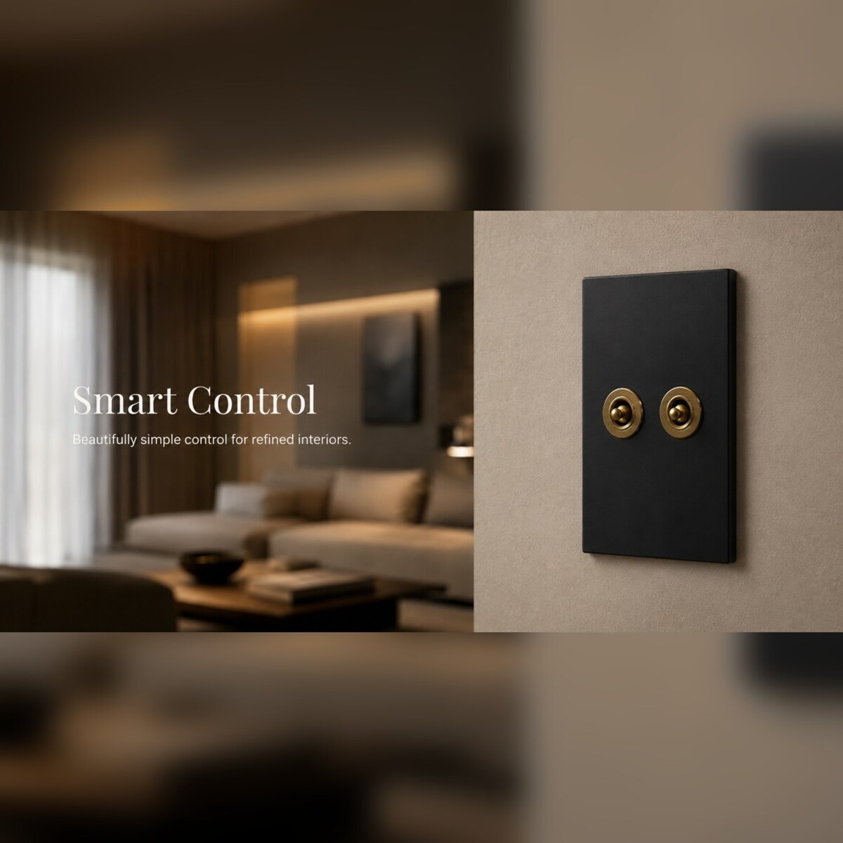Smart Control refined interior website banner artwork